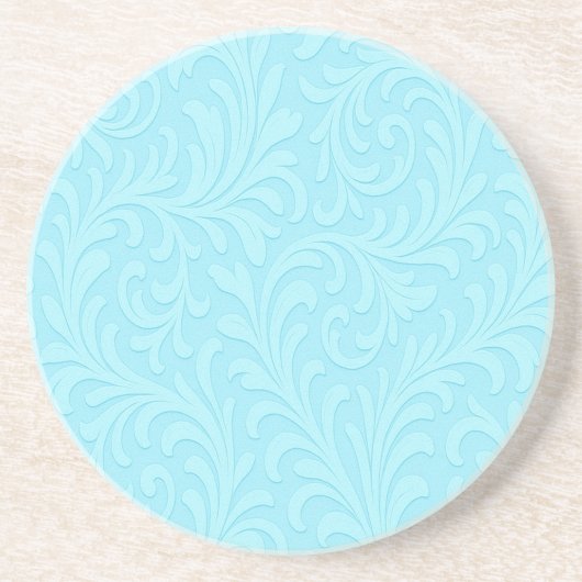 Dessous De Verre En Grès motif floral rétro (Devant)