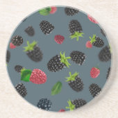 Dessous De Verre En Grès Motif framboise 2 (Devant)