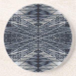 Dessous De Verre En Grès Motif futuriste abstrait