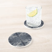 Dessous De Verre En Grès Motif futuriste abstrait (Côté)