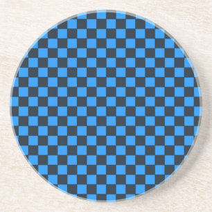 Dessous De Verre En Grès Motif géométrique à carreaux gras