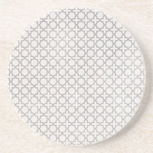 Dessous De Verre En Grès Motif géométrique beige islamique