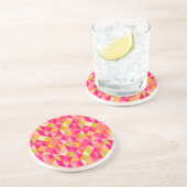 Dessous De Verre En Grès Motif géométrique de triangles (Côté)