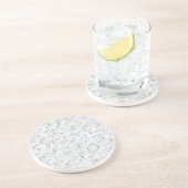 Dessous De Verre En Grès Motif gris de tuiles (Côté)