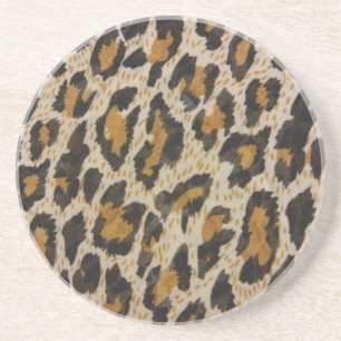 Dessous De Verre En Grès Motif — Leopard