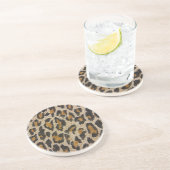 Dessous De Verre En Grès Motif — Leopard (Côté)