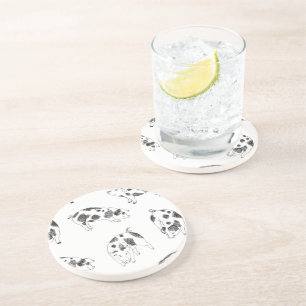 Dessous De Verre En Grès Motif minimaliste de Cottagecore vintage représent