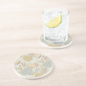Dessous De Verre En Grès motif montrant le jardin bouclé (Côté)