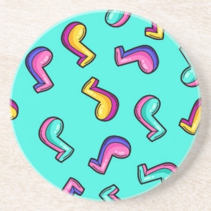 Dessous De Verre En Grès Motif musical