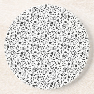 Dessous De Verre En Grès Motif musical