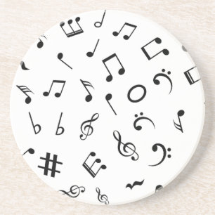 Dessous De Verre En Grès Motif musical
