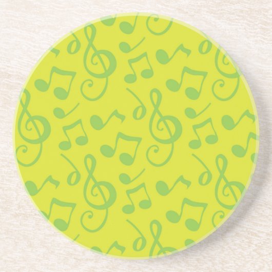 Dessous De Verre En Grès Motif musical (Devant)