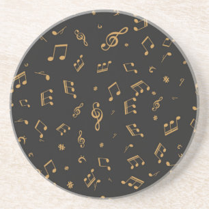 Dessous De Verre En Grès Motif musical