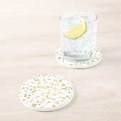 Dessous De Verre En Grès Motif musical (Côté)