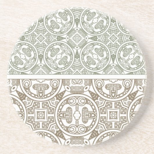 Dessous De Verre En Grès Motif ornemental (Devant)