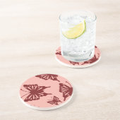 Dessous De Verre En Grès motif papillon (Côté)