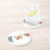 Dessous De Verre En Grès Motif papillon (Côté)