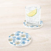 Dessous De Verre En Grès Motif Pastel Seashell 2 (Côté)