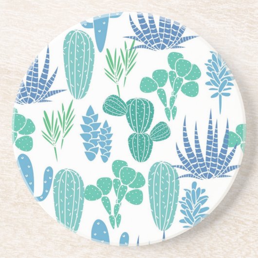 Dessous De Verre En Grès motif plante (Devant)