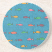 Dessous De Verre En Grès Motif Poisson (Devant)