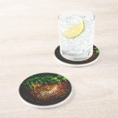 Dessous De Verre En Grès motif radar kaleidoscope (Côté)