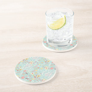 Dessous De Verre En Grès Motif romantique lumineux moderne