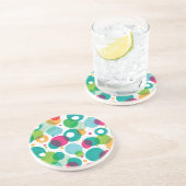 Dessous De Verre En Grès Motif rond d'enfants de bulles (Côté)
