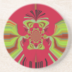 Dessous De Verre En Grès Motif rouge Hakuna Matata