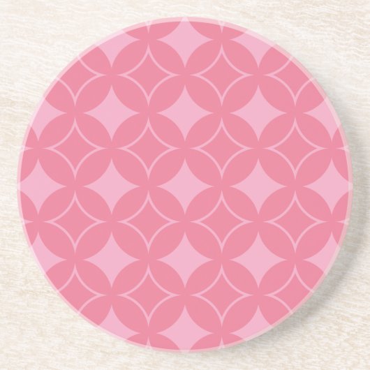 Dessous De Verre En Grès Motif shippo rose (Devant)