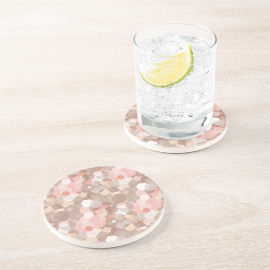 Dessous De Verre En Grès Motif simple - cercles (Côté)