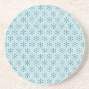 Dessous De Verre En Grès Motif Snowflake