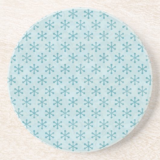 Dessous De Verre En Grès Motif Snowflake (Devant)