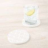 Dessous De Verre En Grès Motif Snowflake (Côté)