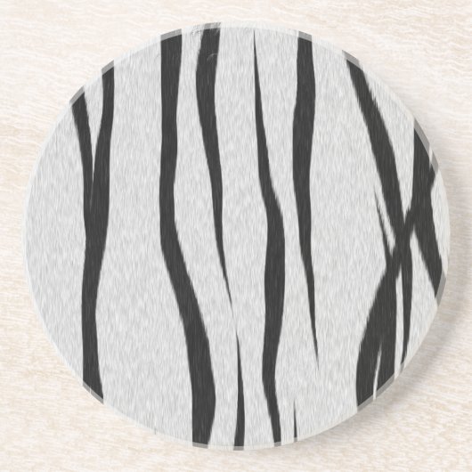 Dessous De Verre En Grès Motif Tiger Stripes (Devant)