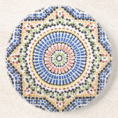 Dessous De Verre En Grès Motif traditionnel de tuile d'Azulejo de Portugais (Devant)