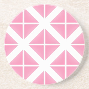 Dessous De Verre En Grès Motif triangle rose tendance