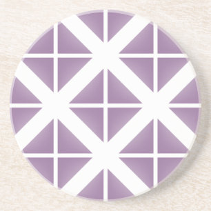 Dessous De Verre En Grès Motif triangle tendance violet