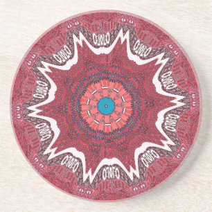 Dessous De Verre En Grès Motif tribal de l'ethnie Sindh.jpg