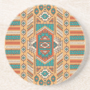 Dessous De Verre En Grès Motif tribale, parfait pour la décoration.
