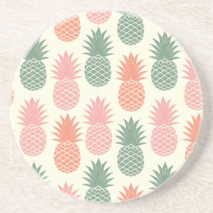 Dessous De Verre En Grès Motif vintage 2 d'ananas