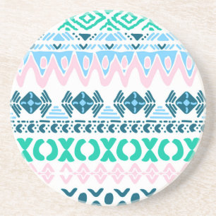 Dessous De Verre En Grès Motifs d'art pastel mignons