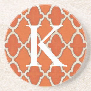 Dessous De Verre En Grès Motifs du marché du monogramme III