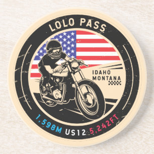 Dessous De Verre En Grès Moto Lolo Pass Idaho