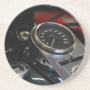 Dessous De Verre En Grès Motocyclette Motard Cavalier