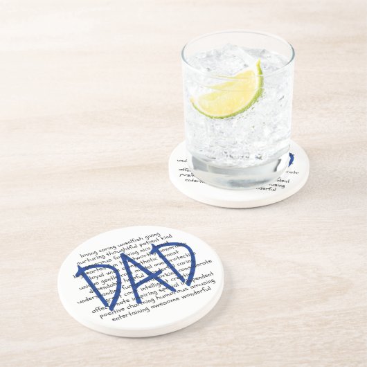 Dessous De Verre En Grès Mots à décrire à papa (Côté)