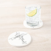 Dessous De Verre En Grès Mots chrétiens (Côté)