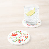 Dessous De Verre En Grès Mouchoirs d'amour de Valentine (Côté)