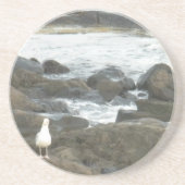 Dessous De Verre En Grès Mouette sur rochers (Devant)