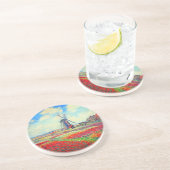 Dessous De Verre En Grès Moulin à vin Monet Tulips (Côté)