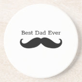 Dessous De Verre En Grès Moustache noire (Devant)